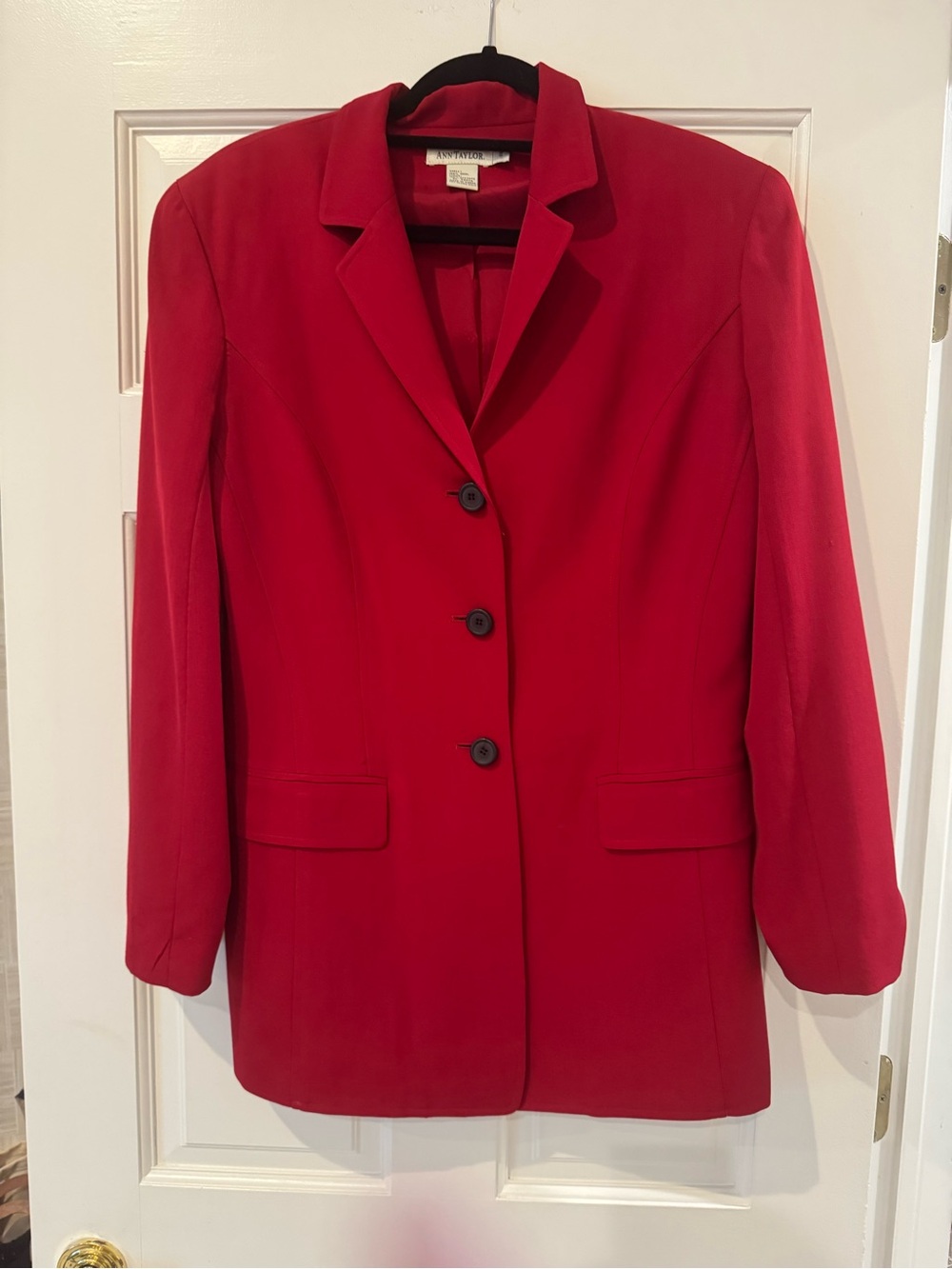 Ann Taylor Red Tailored Women's Blazer